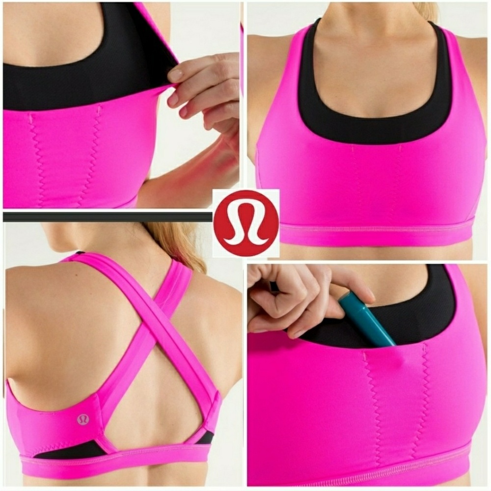 Lululemon athletica pink sports bra